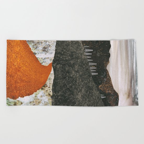 Desert Snow Beach Towel