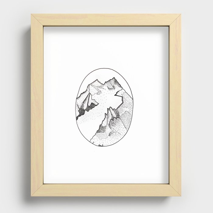 mountains Recessed Framed Print