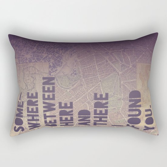 Here & There Rectangular Pillow