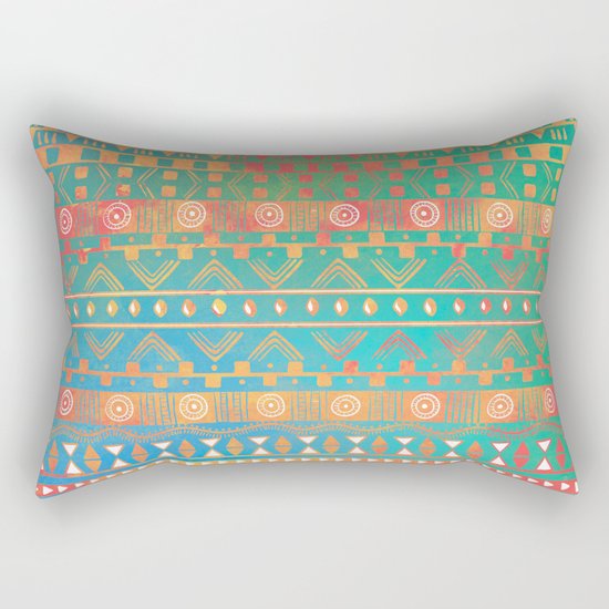 Inspired Aztec Pattern 2 Rectangular Pillow