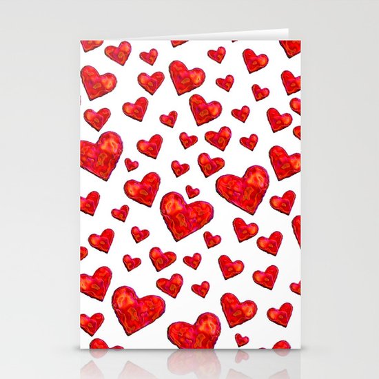 Hearts Stationery Cards