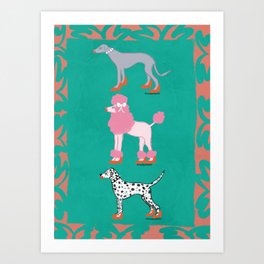 Fancy Dogs Art Print