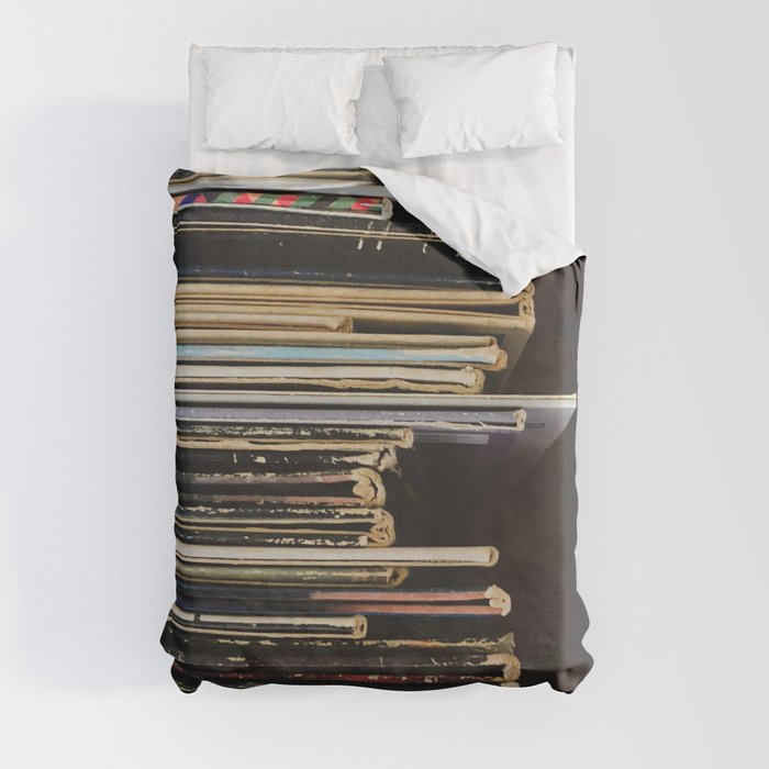 Antique Records Duvet Cover