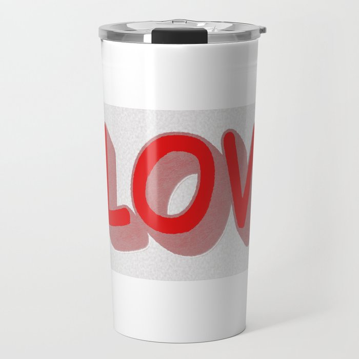 Cute Expression Design "#LOVE". Buy Now Travel Mug