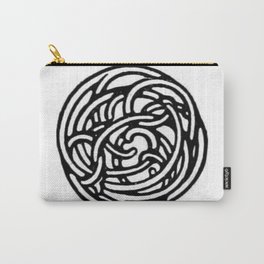 Knot 4 Carry-All Pouch | Vikingo, Drawing, Nudo, Vintage, Illustration, Graphite, Black and White, Knot, Medieval, Magic 