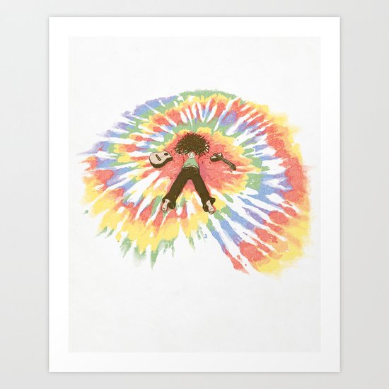 Tie Die Art Print