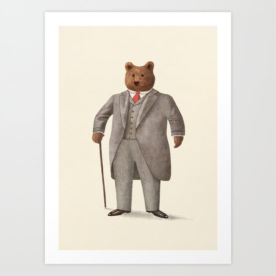 Mr. Bear Art Print
