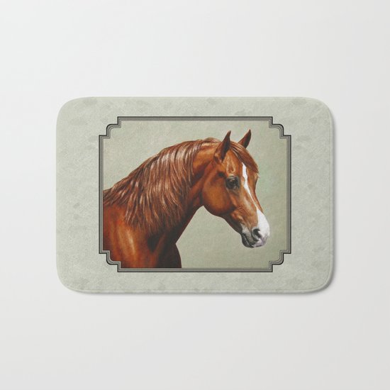 Chestnut Morgan Horse Bath Mat