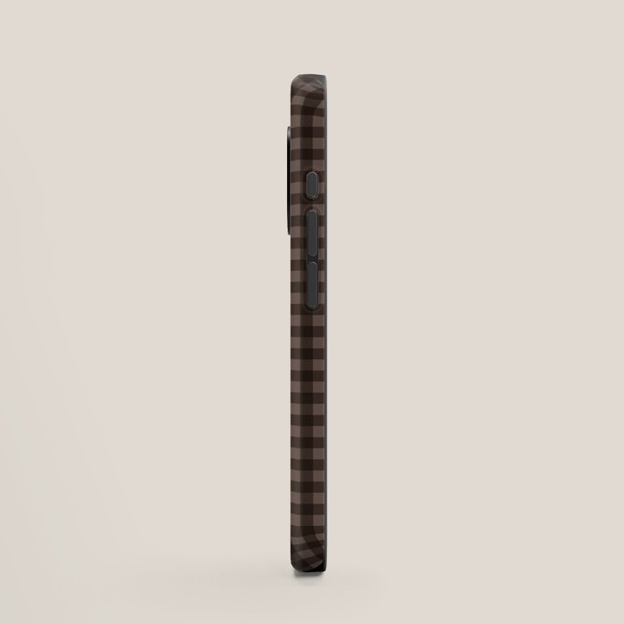 Gingham Plaid Pattern - Earthy Brown
