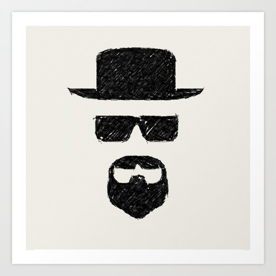 Heisenberg: Sketch Art Print