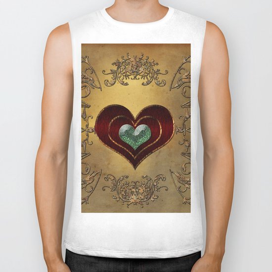 Hearts Biker Tank