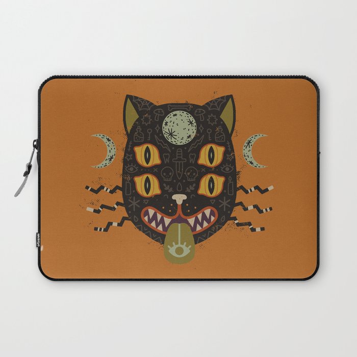 Spooky Cat Laptop Sleeve