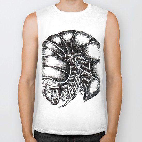 screaming centipede Biker Tank
