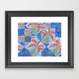 Fancy Lilies Framed Art Print