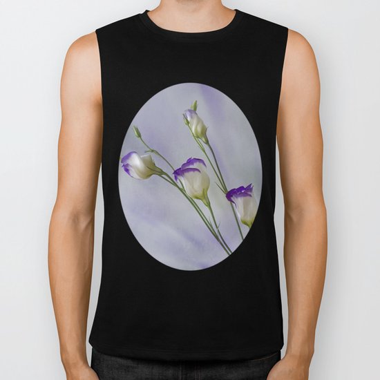 Blue Field Daisy Biker Tank