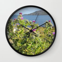 Scottish Thistle, Western Isles Wall Clock