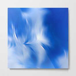 Flow art - haptic structure  -  abstract wind painting187 - decor design Metal Print
