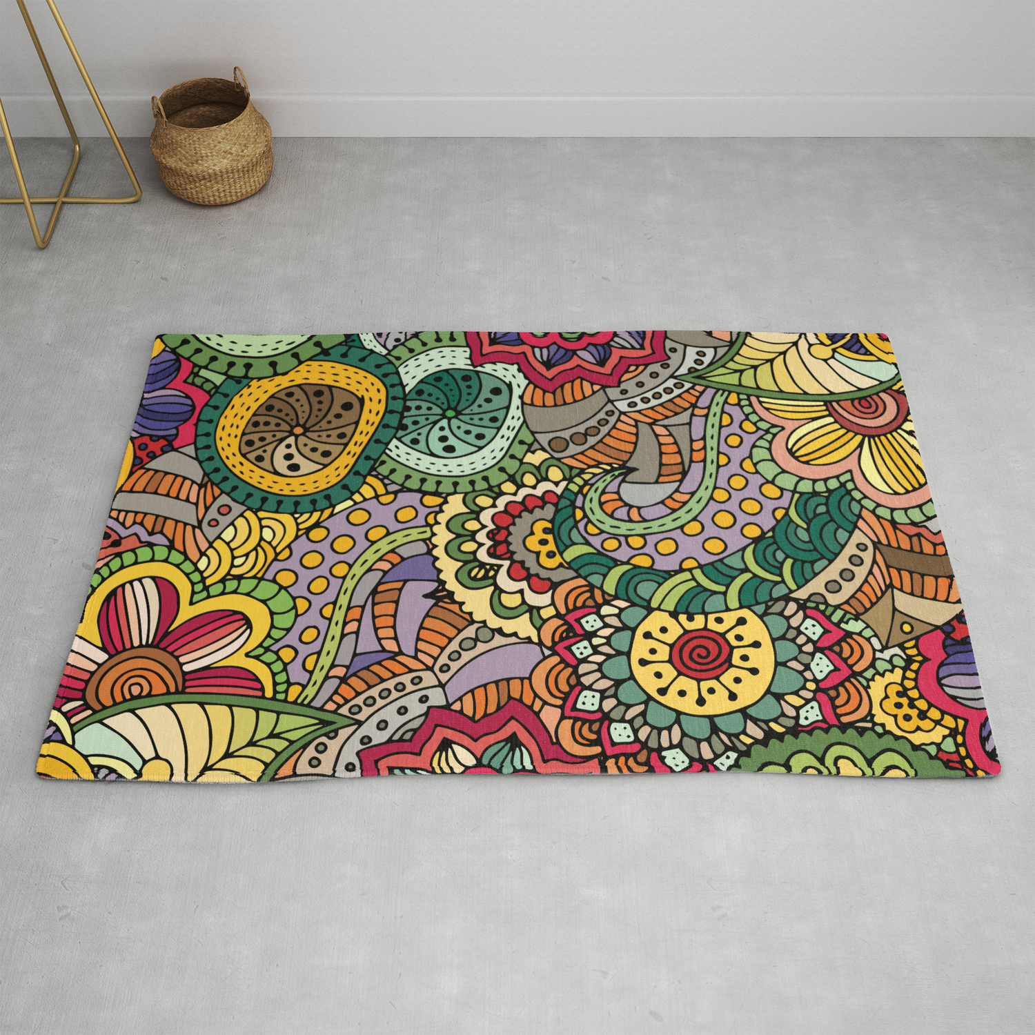 Abstract Floral Rug By Mandysvarietystore Society6