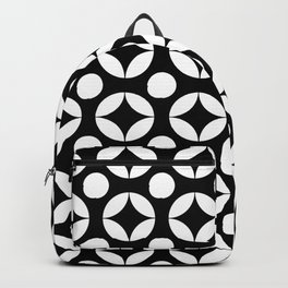 Optical pattern 104 Black and white Backpack | Optica, Graphicdesign, Geometric, Trim, Positive, Harmony, Optical, Opart, Blackandwhite, Crystal 