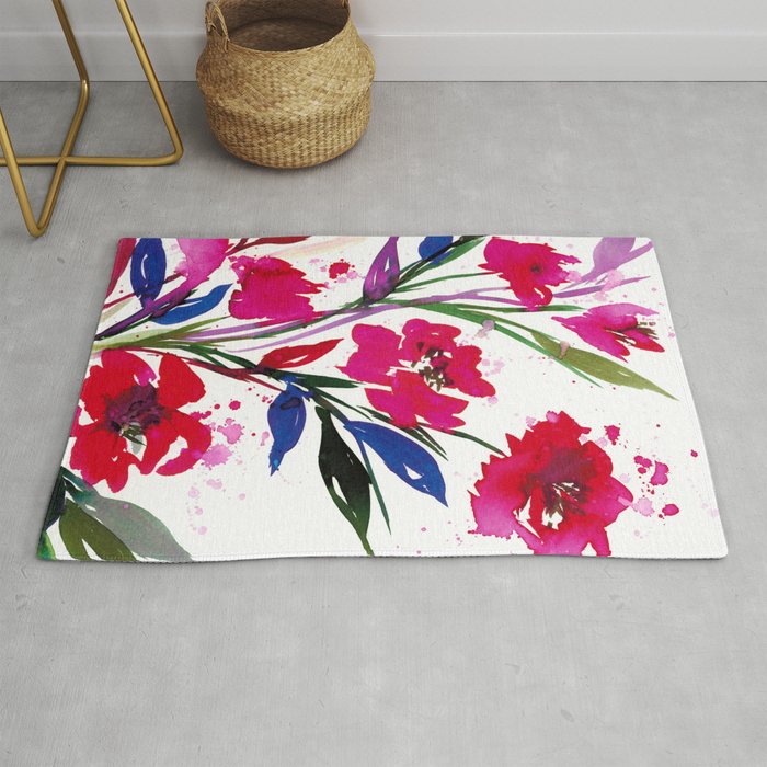 Pocketful Of Posies 1 Colorful Summer Watercolor Floral Painting