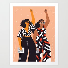 Feminism is for everybody Art Print