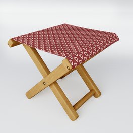  Red and white hearts for Valentines day Folding Stool