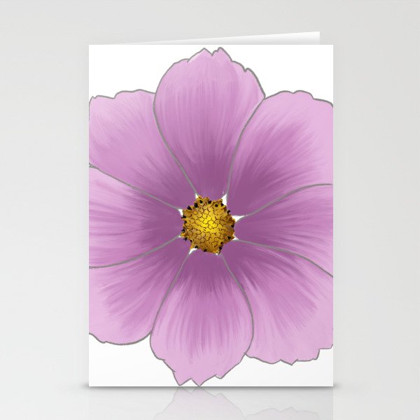 Purple flower Stationery Cards