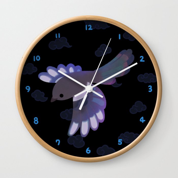 Magpie -dark Wall Clock