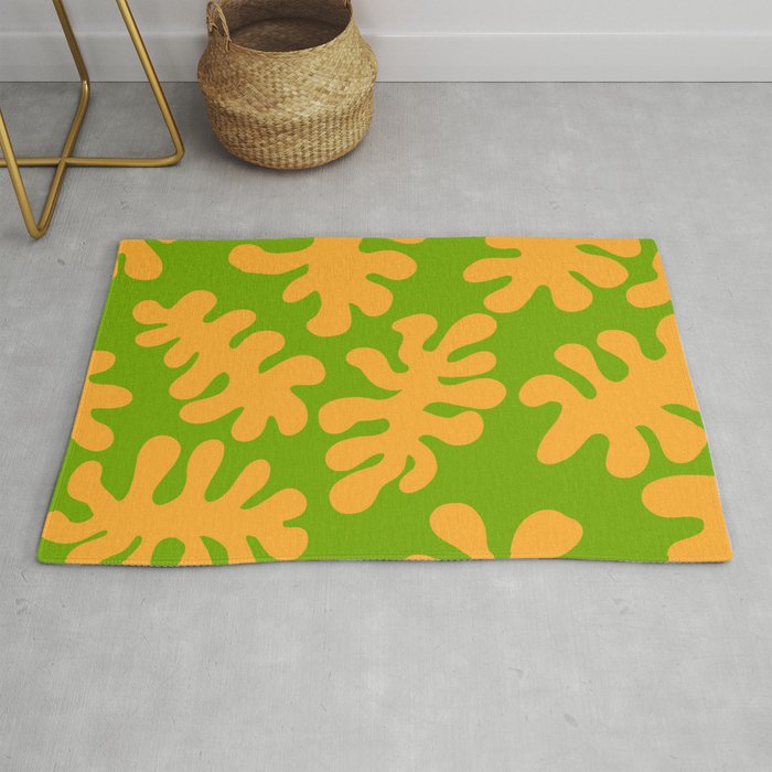 Matisse leaves Orange  Rug