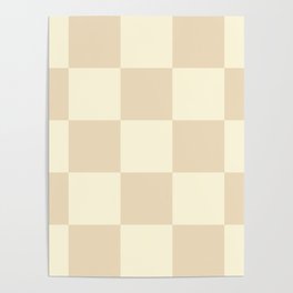 Muted Checkerboard Poster