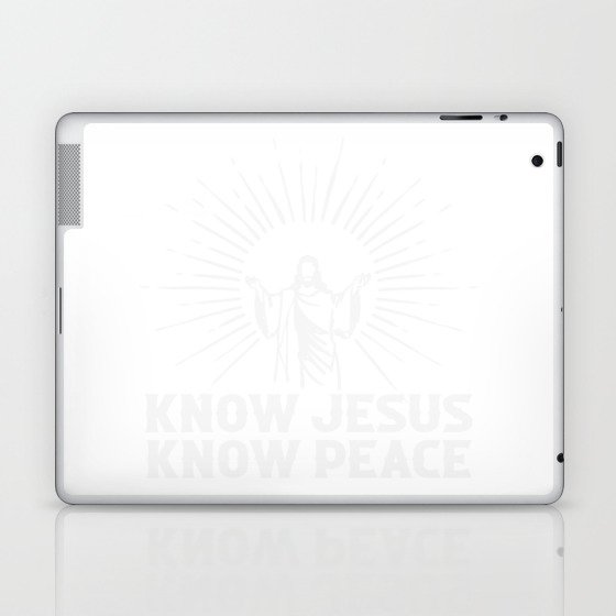 Know Jesus Know Peace Laptop & iPad Skin