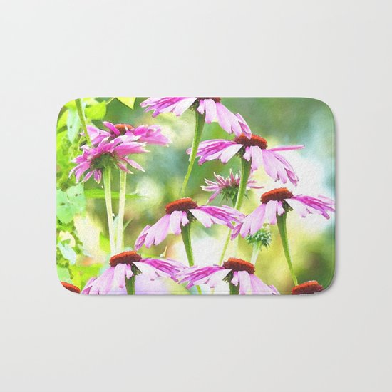 Wandering in the garden - summer mood Bath Mat