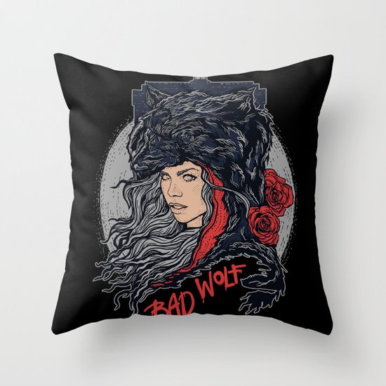 Bad Wolf Throw Pillow