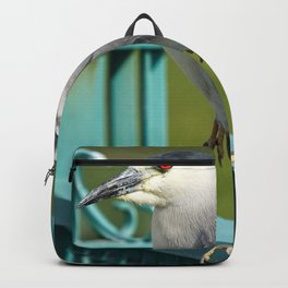 Fantastic Pretty Bird Chilling Victorain Gate UHD Backpack | Pretty, Unique, Majestic, Interesting, Curious, Graceful, Aesthetic, Miraculous, Satisfying, Mesmerizing 