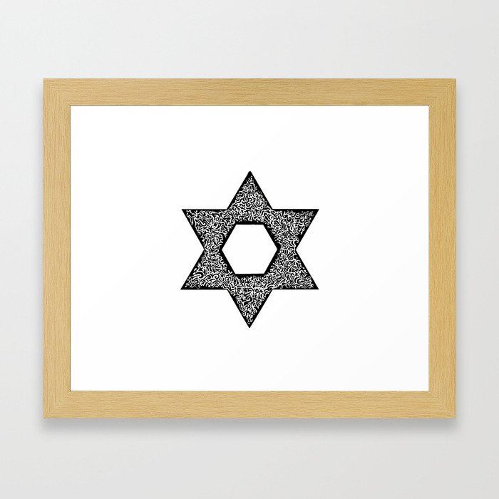 Star of David (Jewish star) Framed Art Print
