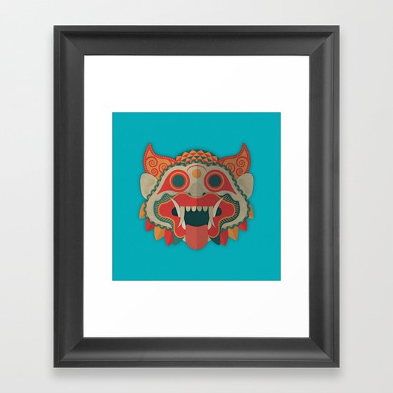 Paper Mask Framed Art Print