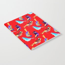 Punk Birds - Red Notebook