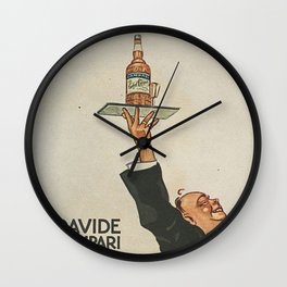 Vintage 1920 Cordial Campari Advertisement by Luigi Caldanzano Wall Clock