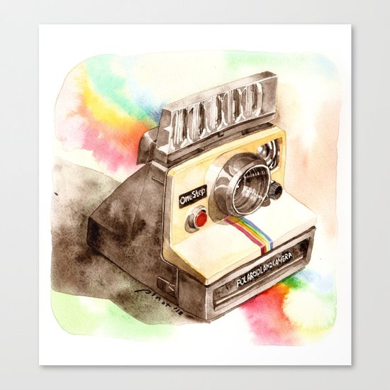 Vintage gadget series: Polaroid SX-70 OneStep camera Canvas Print