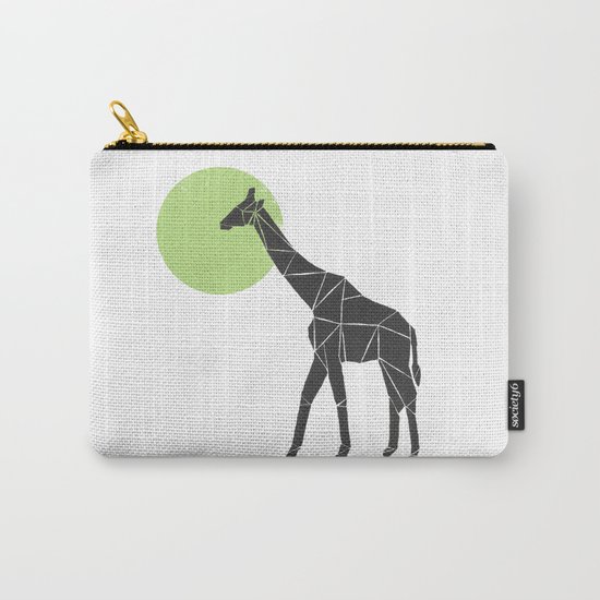 Geometric Giraffe Carry-All Pouch
