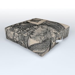 Eve And The Serpent Outdoor Floor Cushion