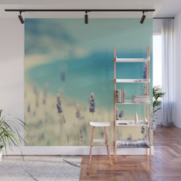 Beach - Lavender Blues - Flower Print - Ocean Sea photography by Ingrid Beddoes Wall Mural