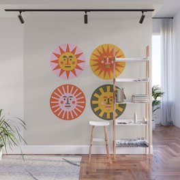 Sunny Faces Wall Mural