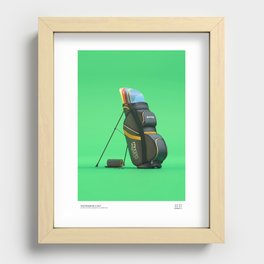 Skateboarding x Golf Recessed Framed Print