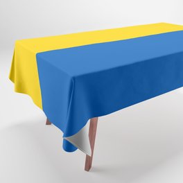 Sapphire and Yellow Solid Shapes Ukraine Flag Colors 2 100 Percent Commission Donated Read Bio Tablecloth
