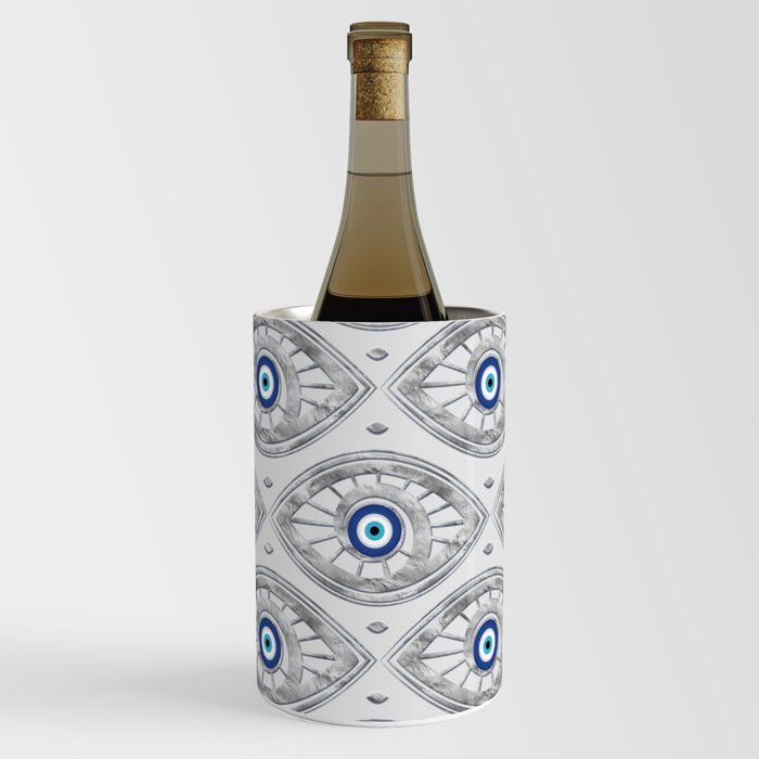 Greek Mati Mataki - Matiasma Evil Eye Pattern #3 Wine Chiller