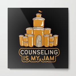Counseling Is My Jam School Counselor Student Metal Print