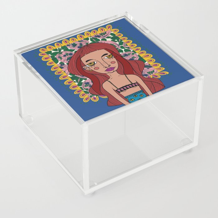 famous fashion girl Acrylic Box