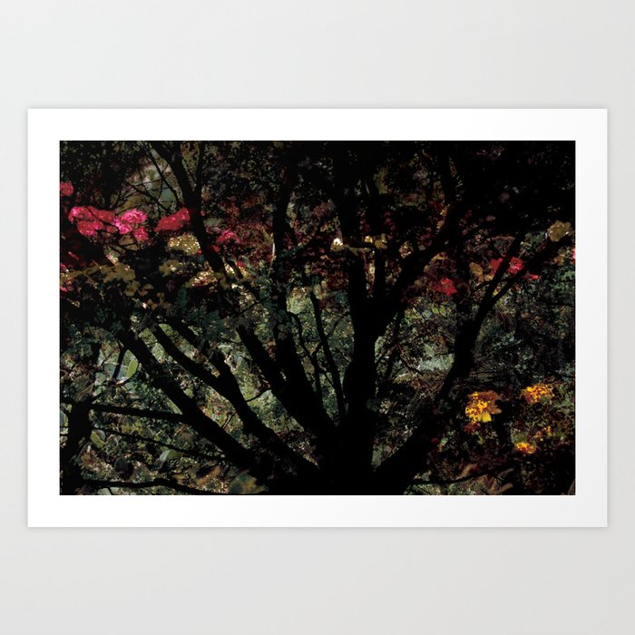 Tree Silhouette Art Print