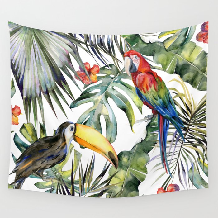 Tropical Jungle Wall Tapestry By Magic Dreams Society6